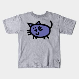 Very Peri Periwinkle Blue Kitty Cat Color of the Year 2022 Kids T-Shirt